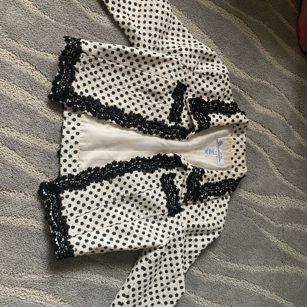 Oscar de la renta suit jacket. With polka dots